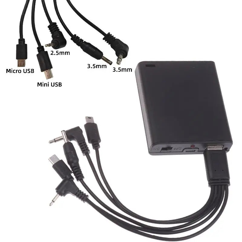 Electronic Lock Emergency Spare Battery Box – 2.5mm Plug 6V Lock Battery Accessory Qme five head