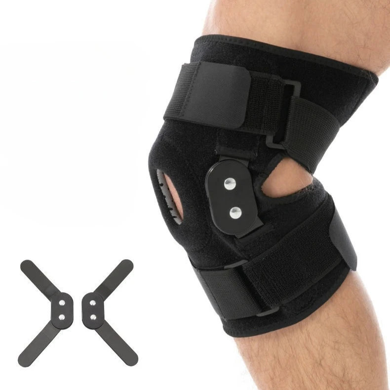 Hinged Knee Brace with Patella Stabilizer & Adjustable Strap Hinged Knee Brace Qst 1PC Adjustable size