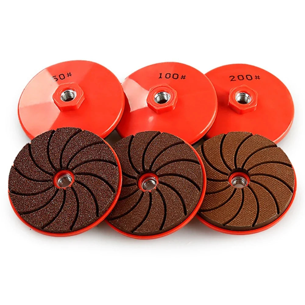 80mm Wet Dry Polishing Pad Backer – Granite Stone Concrete Marble Polishing Pad Backer Qme