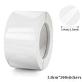 Clear Round Stickers 300–1000 Pack | Transparent Envelope Seals Round Sticker Seals Qme 3.8cm 300 Stickers
