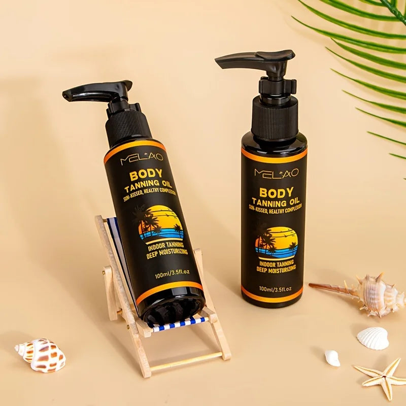 MELAO Tanning Oil – Sun Tan Intensifier with Moisturizing Oils Tanning Oil Qme