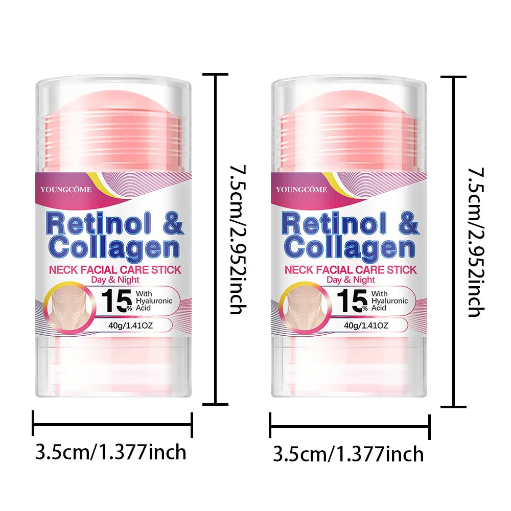 YOUNGCOME Retinol Collagen Neck & Face Moisturizing Stick Neck & Face Cream Qst 2pcs