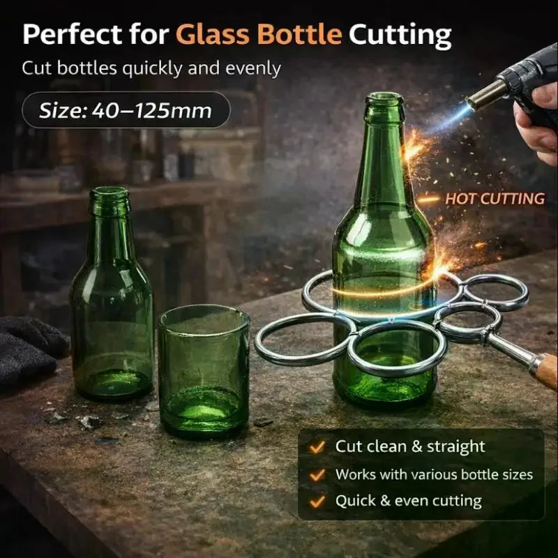Stainless Steel Bottle Cutter Vase Remake Tool – Round Ring DIY DIY Bottle Cutter Tool Qme