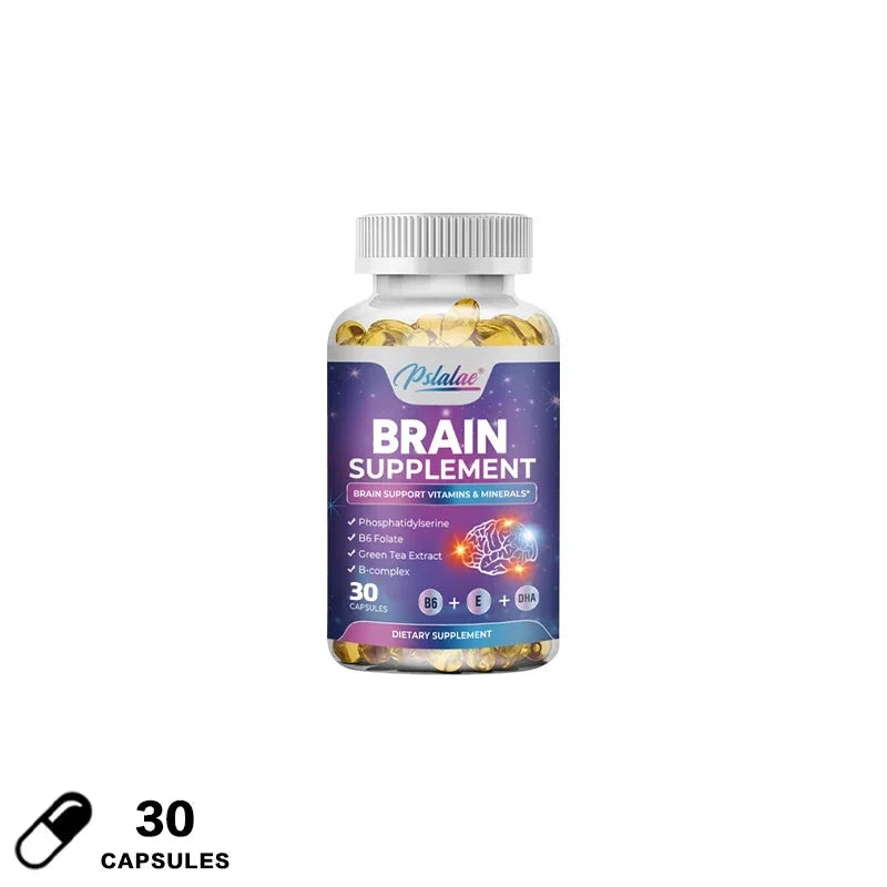Vegan Brain Supplement – Memory, Focus & Cognitive Support Nootropic Supplement Qst 30 Capsules