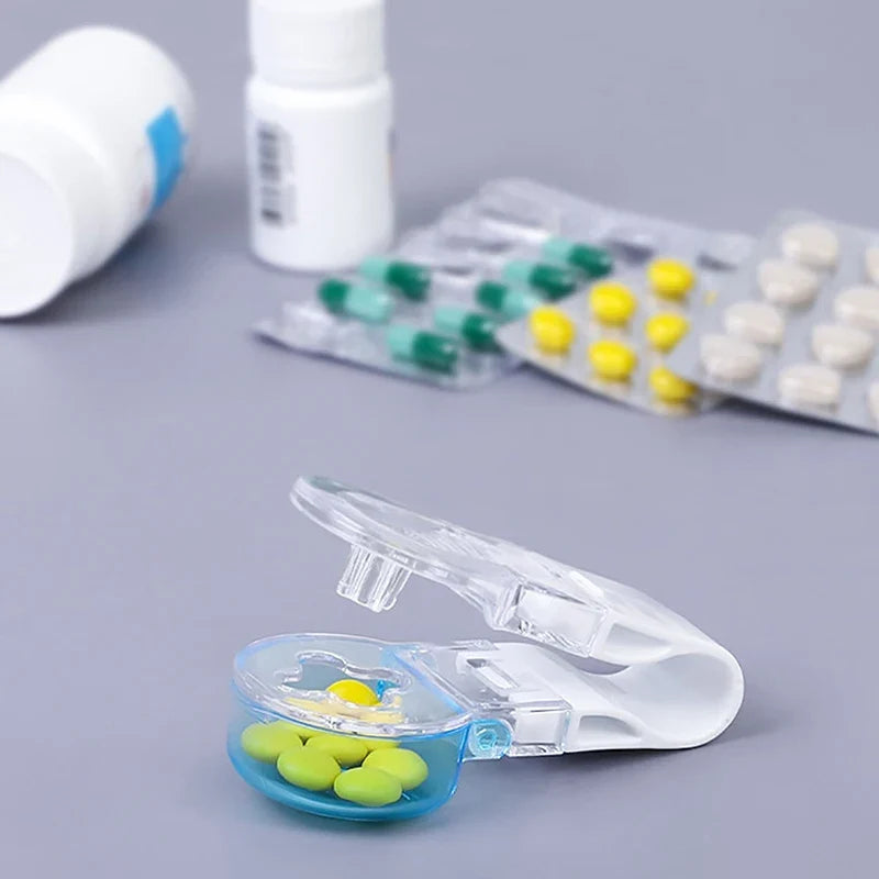 Portable Pill Dispenser & Tablet Taker – Compact Travel Case Pill Dispenser Qme