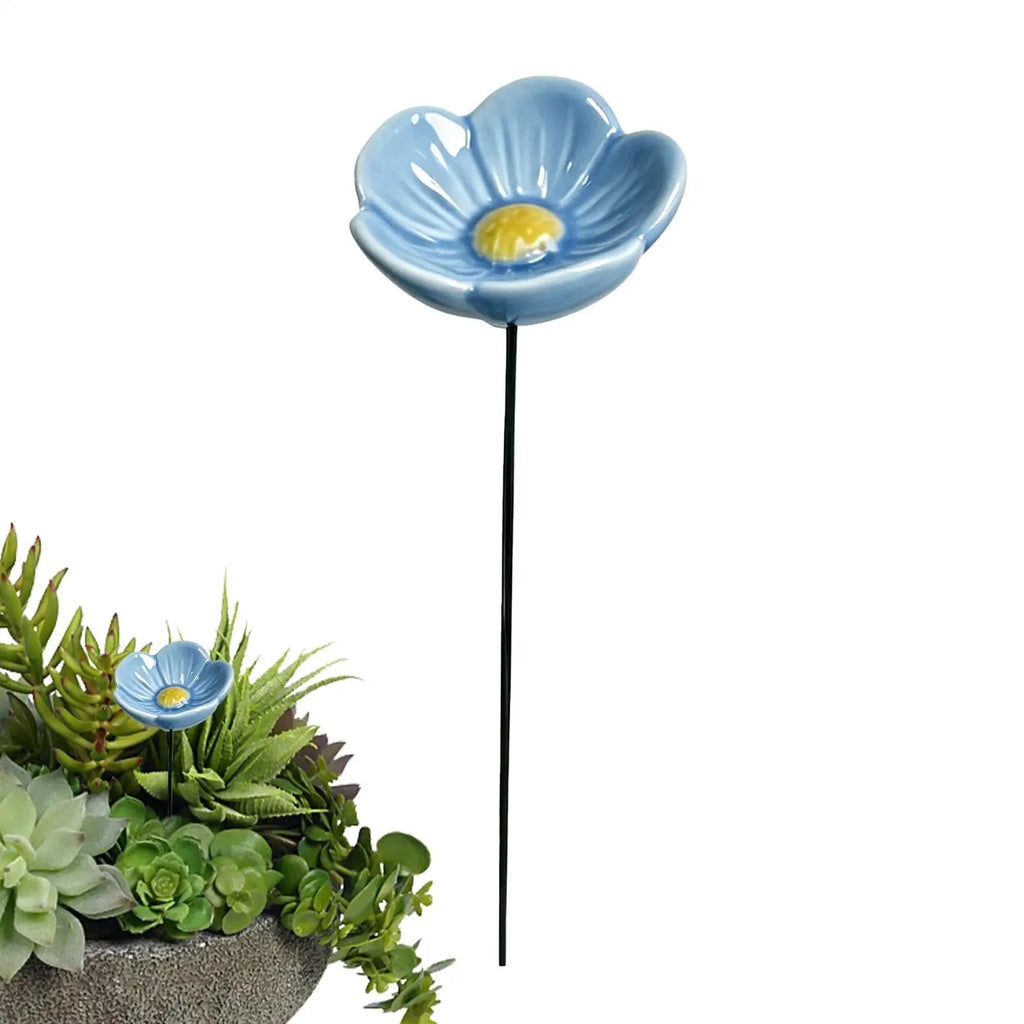 Ceramic Bee & Bird Waterer Bowl – Decorative Yard Water Feeder Bird & Bee Waterer Qme