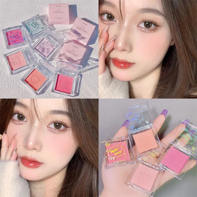 Matte Blush & Contour Powder Palette – 6 Shades | Qme Blush Contour Palette Qme