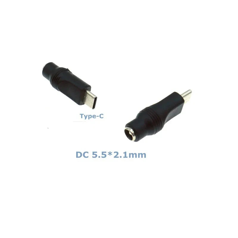 USB to DC Power Plug Adapter Set – Multi-Size Barrel Connectors DC Power Adapter Set Qme