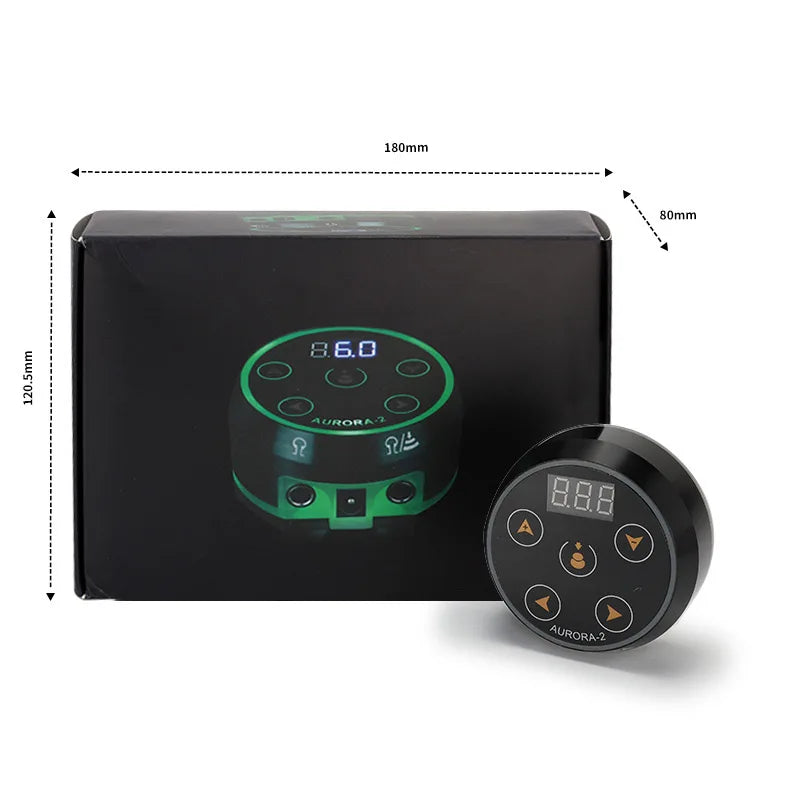 Mini AURORA LCD Touch Pad Tattoo Power Supply | Qme Tattoo Power Supply Qme