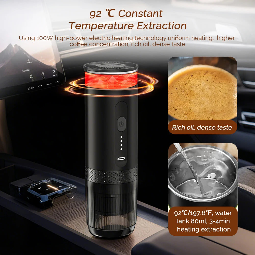 3-in-1 Portable Wireless Capsule Espresso Coffee Maker Espresso Coffee Maker Qst