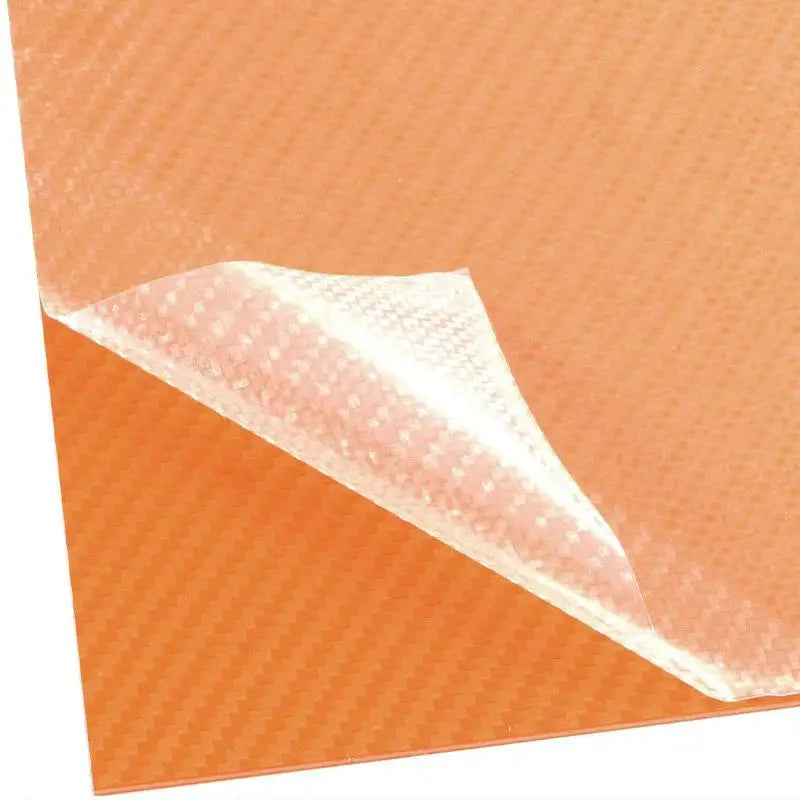 Orange Carbon Fiber Kydex Sheet – DIY Knife Sheath Material Kydex Thermoplastic Sheet Qst Orange 300x150x2mm