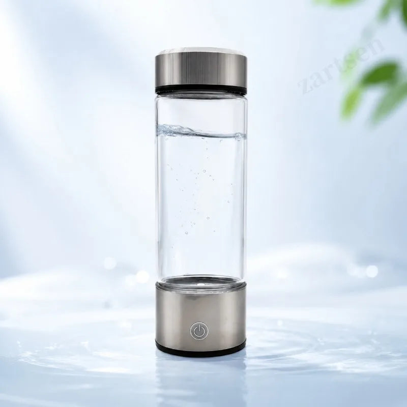 ZARTSEN Hydrogen-Rich Water Generator Bottle – USB Titanium Hydrogen Water Bottle Qst