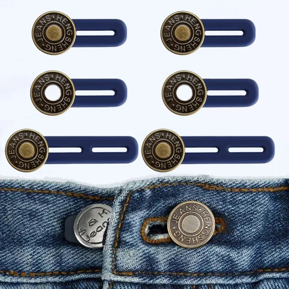 Universal Button Extenders for Jeans, Pants & Collar – 3 Colors Button Extender Qme 6 PCS mix