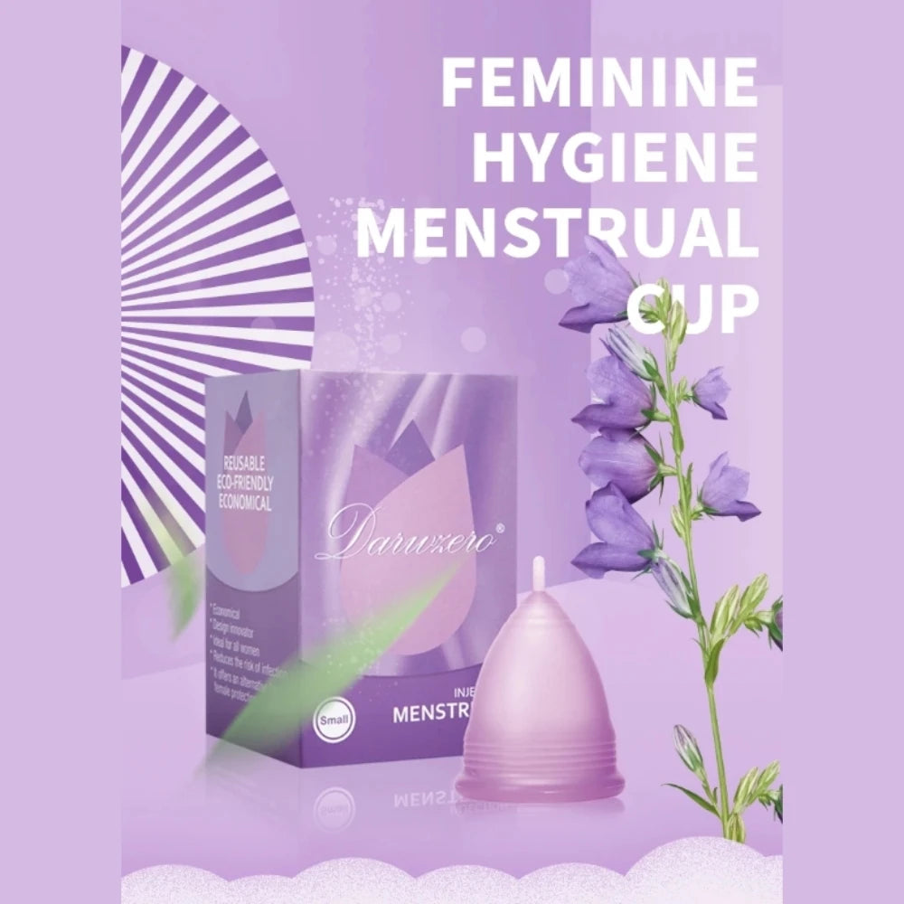 XceeFit Medical Silicone Menstrual Cup – Reusable, 2 Sizes Menstrual Cup Qst