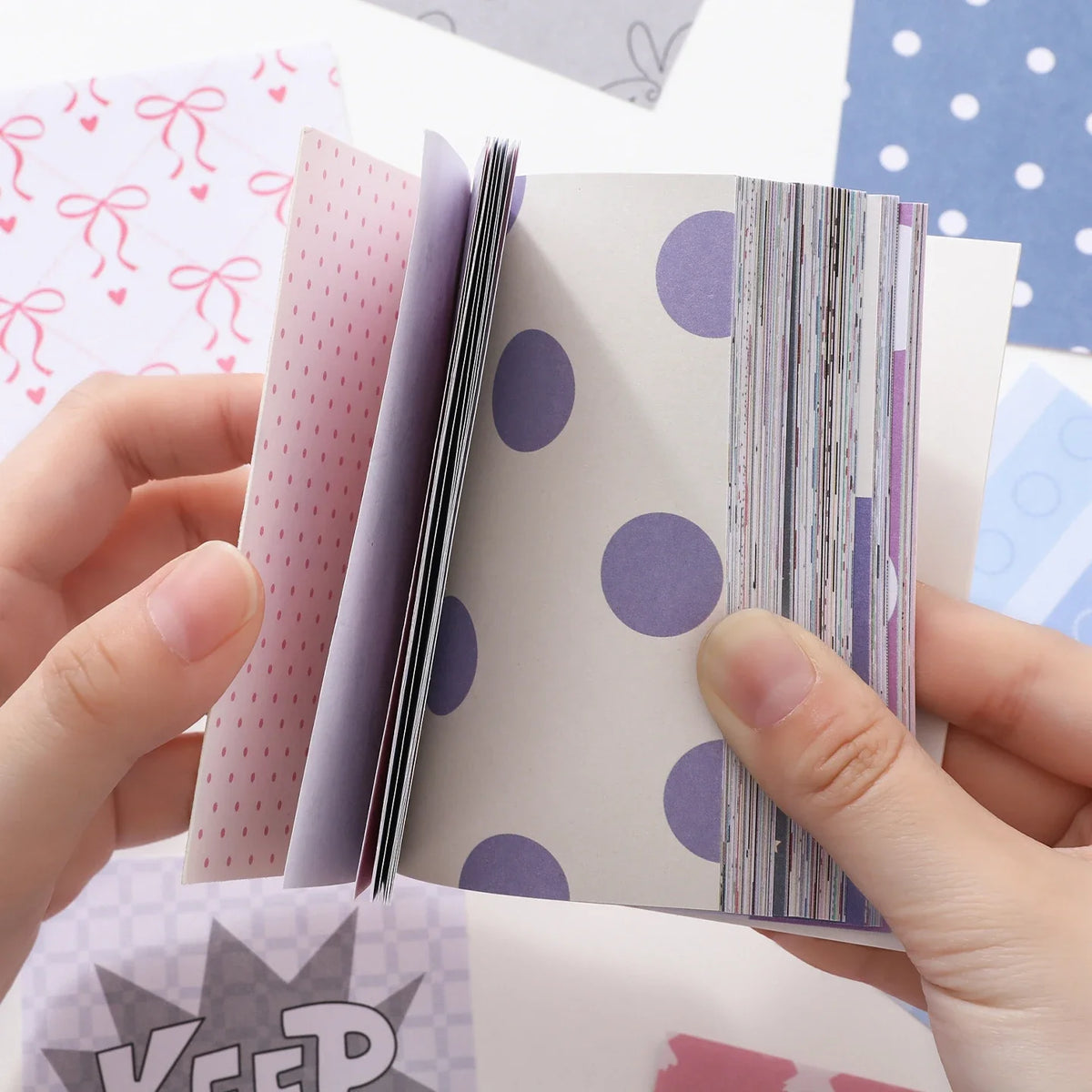 TIANZI 120 Sheets M5 Diary Album Background Papers DIY Scrapbooking Paper Qme