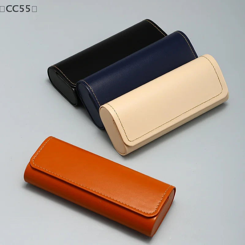 PU Leather Glasses Case – Portable Eyewear Storage Box Glasses Case Qst