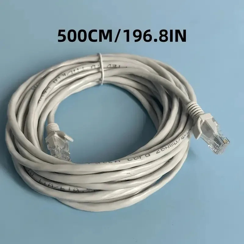 Cat5e Ethernet Cable 1m Crystal RJ45 Head – High-Speed Network Ethernet Patch Cable Qme