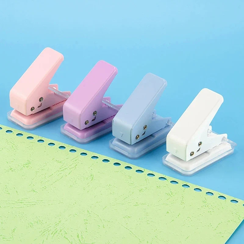 Mini Single Hole Punch – Portable Kawaii Paper Puncher Single Hole Punch Qme