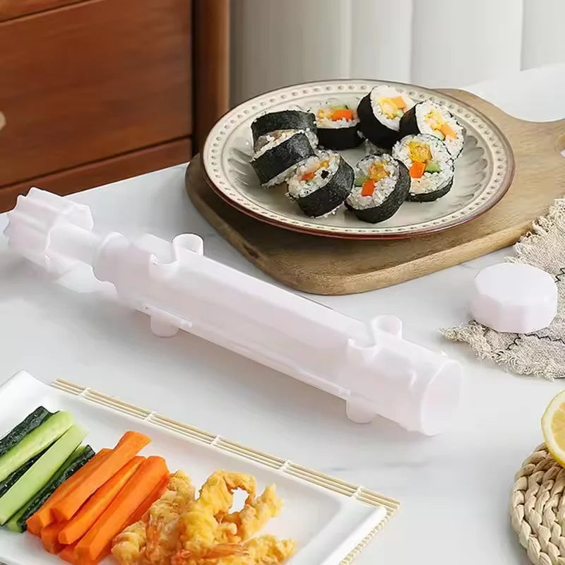 DIY Cylinder Sushi Bazooka Mold – Easy Rice Roll Maker Tool Sushi Mold Tool Qst