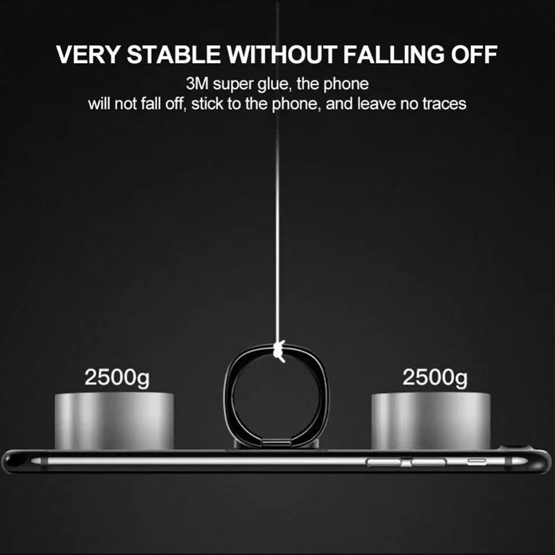Ultra-Thin 360° Metal Phone Ring Holder & Finger Grip Stand Phone Ring Stand Qst
