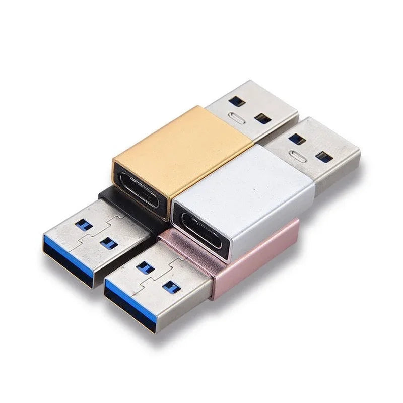 USB-C Female to USB-A Male Adapter Converter – 5 Colors USB Adapter Converter Qme