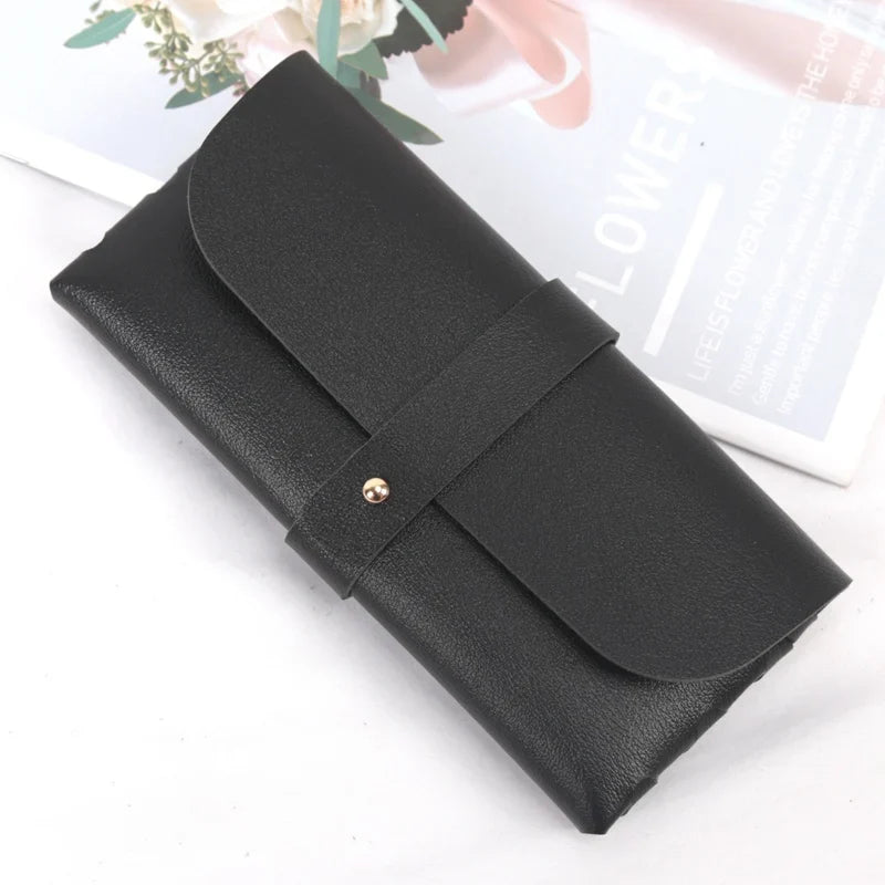 Thick Protective Eyeglasses Case – Soft Vinegar Fiber, Unisex Eyeglasses Case Qme black