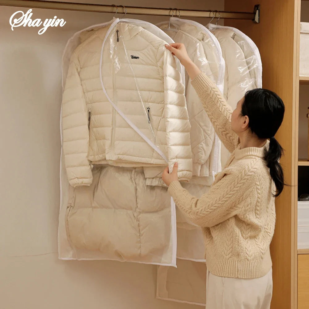 Down Jacket Air Compression Hanging Bag | Wardrobe Organizer Compression Storage Bag Qme