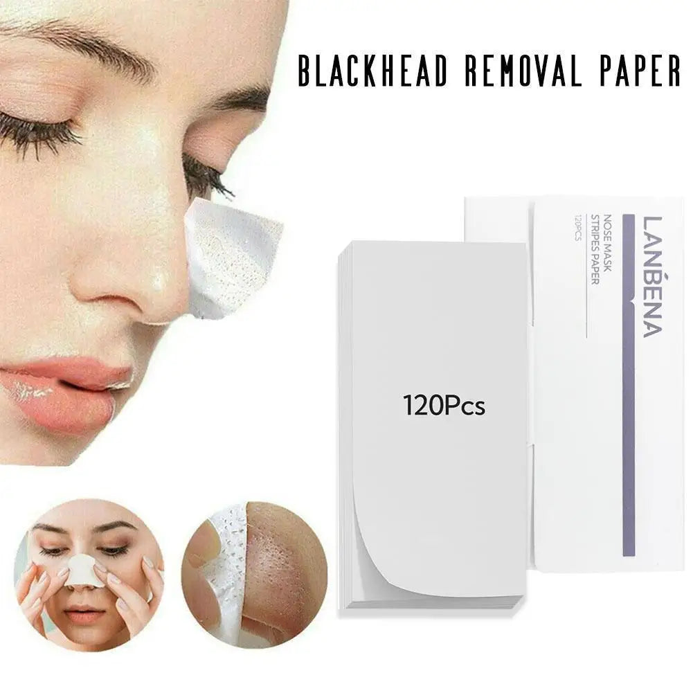 Plant Pore Strips Blackhead Removal Nose Cleansing Papers 120pc Nose Pore Strips Qme