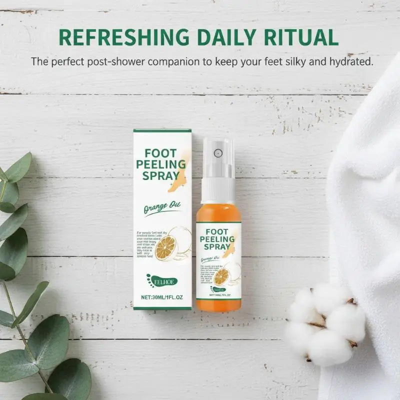 Herbal Exfoliating Foot Cream Spray – Dead Skin & Heel Care Foot Exfoliating Spray Qme