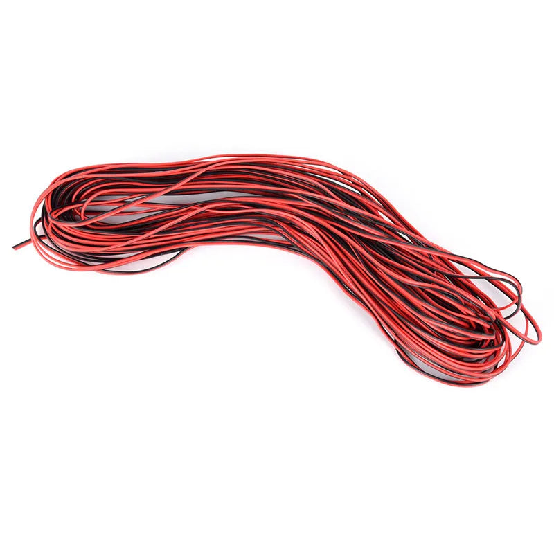 2-Pin 10M Copper LED Wire Cable for Cars & Motorcycles Automotive Wire Cable Qme