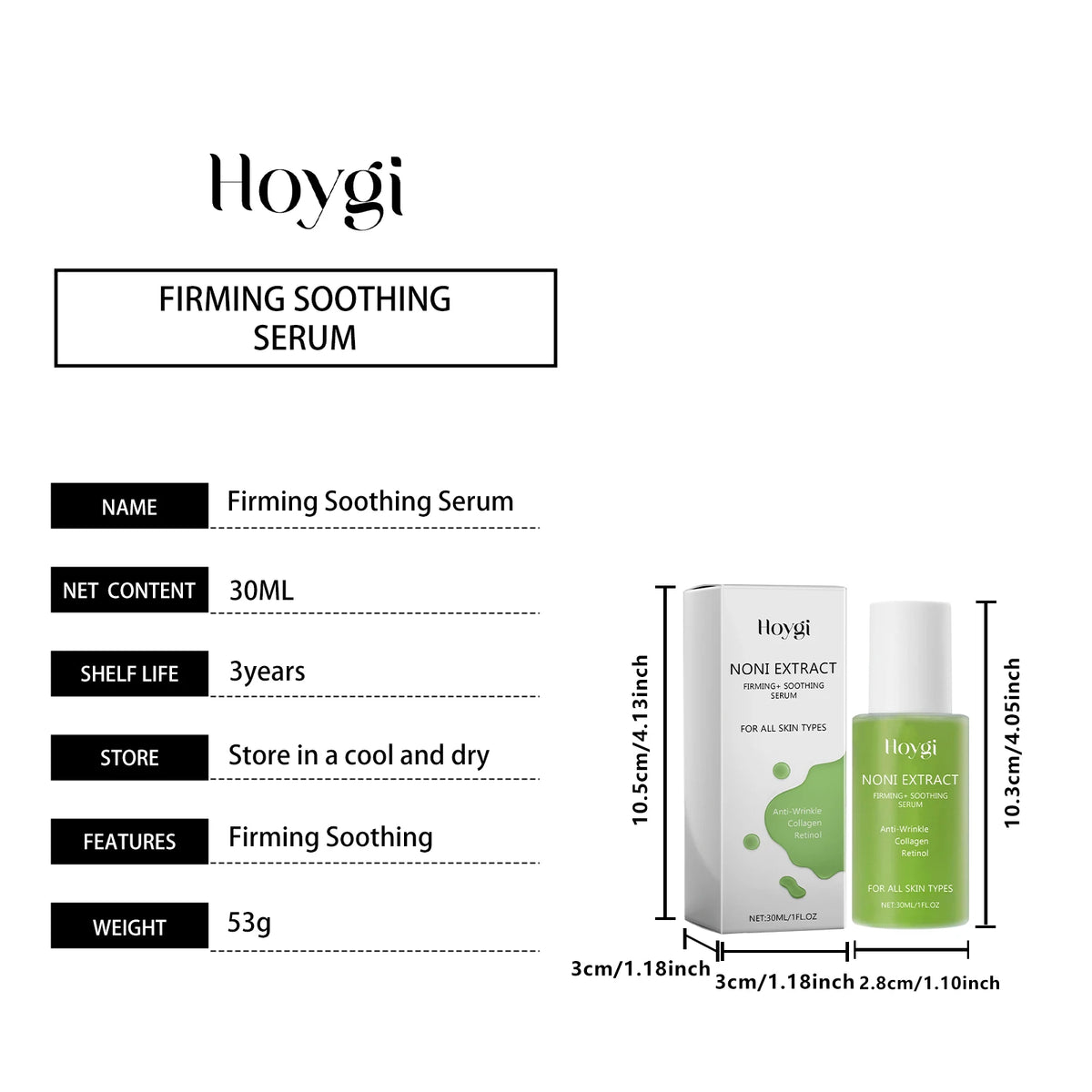 Hoygi Retinol Face Serum – Firming, Brightening, Pore Minimizing Retinol Face Serum Qst