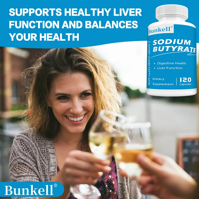 Sodium Butyrate Capsules – Postbiotic Gut Wellness | Bunkell Postbiotic Supplement Qst