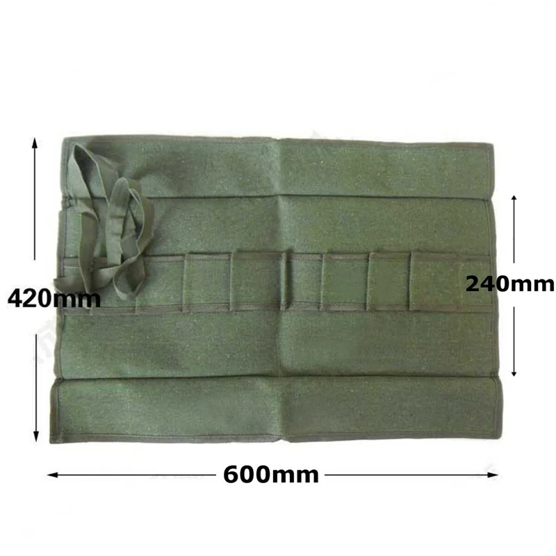Japanese Bonsai Tool Canvas Roll Bag – 600×430mm Storage Case Tool Roll Bag Qme