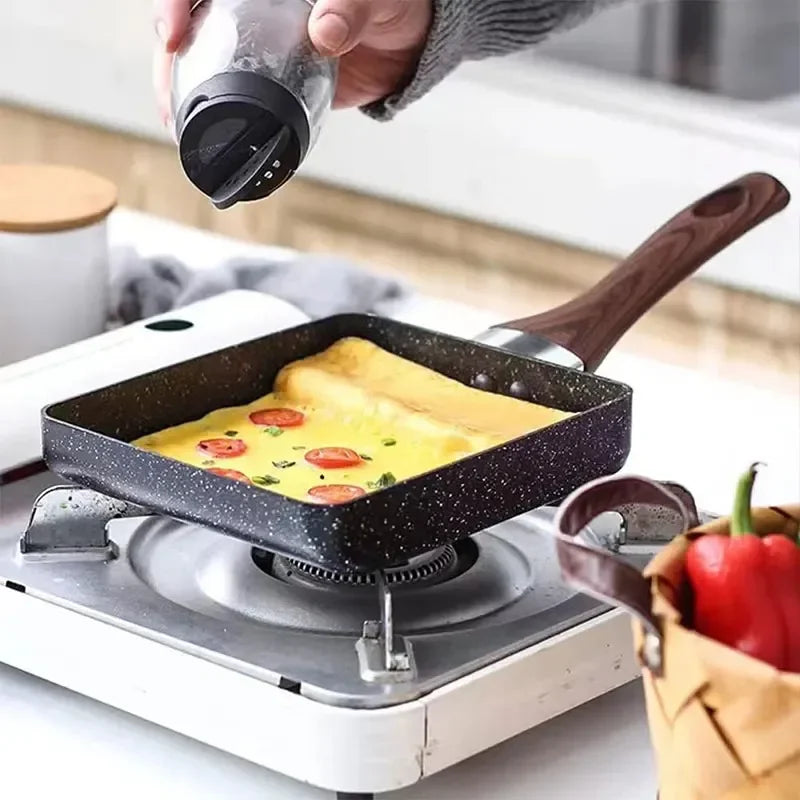 Tamagoyaki Nonstick Rectangle Egg Pan | Japanese Omelette Skillet Omelette Skillet Pan Qme