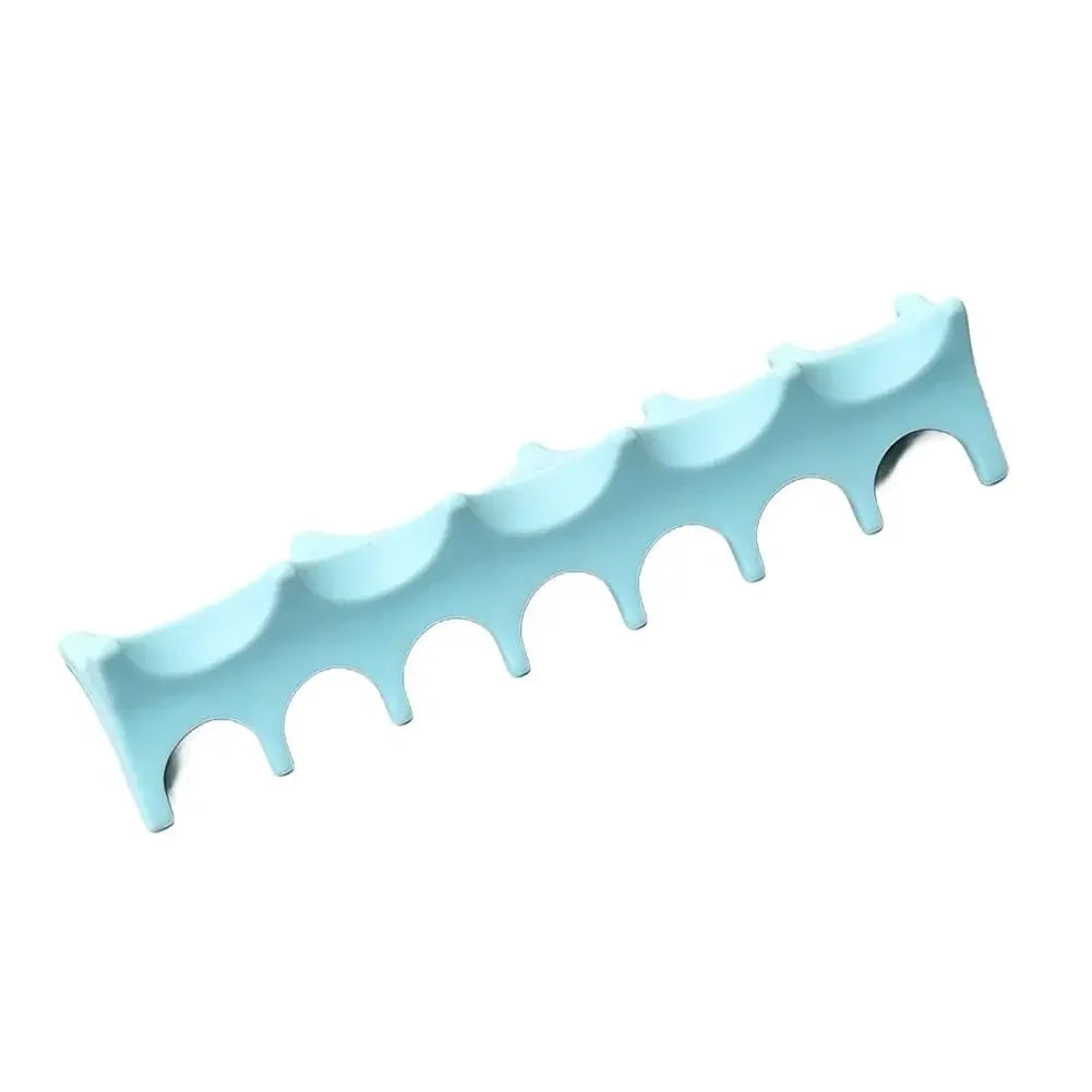 Silicone Nail Brush Holder & UV Gel Pen Display Stand Nail Brush Holder Qme blue China