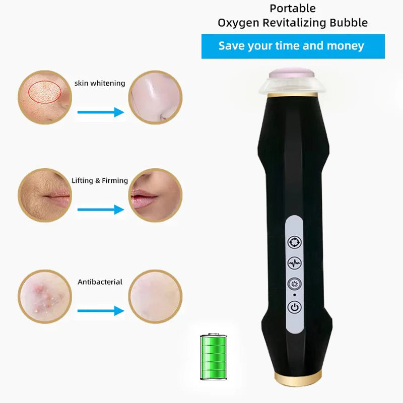CO2 Oxygen Bubble Pen – LED Facial Cleansing Device Facial Cleansing Device Qst