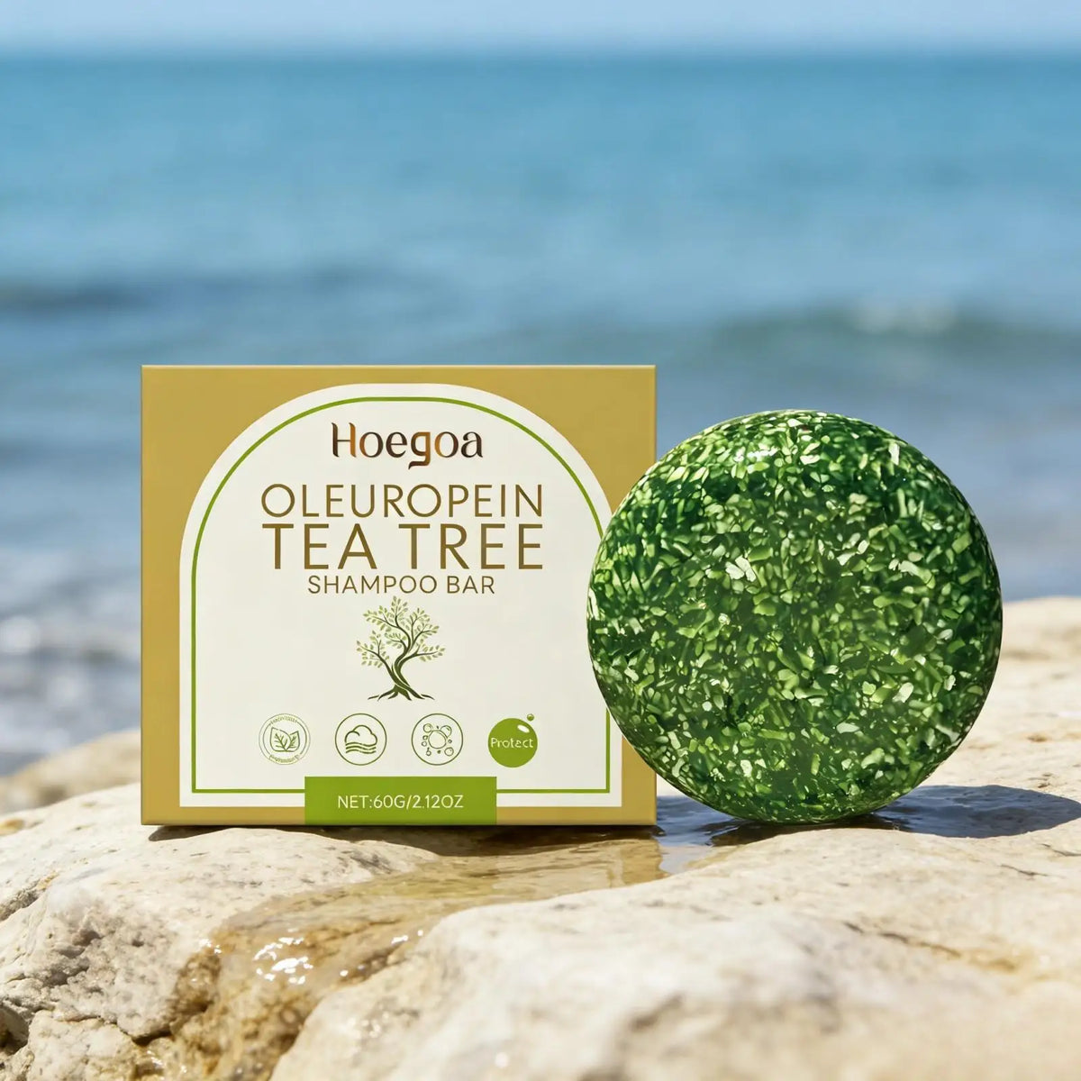 Hoegoa Tea Tree Oil Shampoo Bar – Dandruff & Oil Control Shampoo Bar Qst
