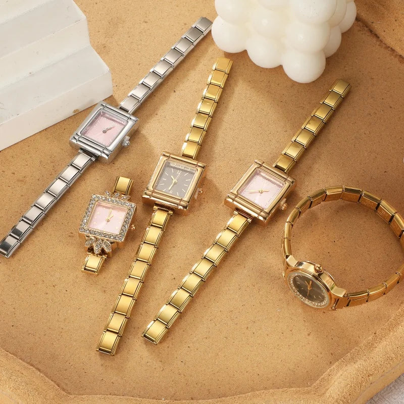 DIY Elastic Watch Bracelet – Stainless Steel, 41 Colors Elastic Watch Bracelet Qme