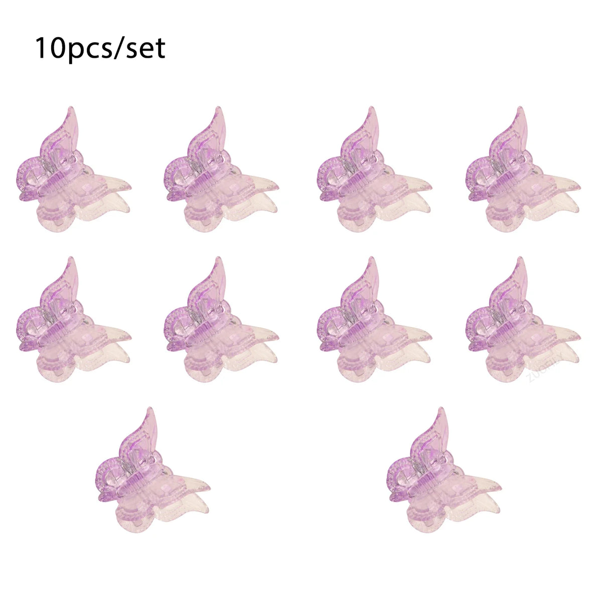 Colorful Butterfly Hair Claw Clips Mini Gradient Barrettes Hair Claw Clips Qme