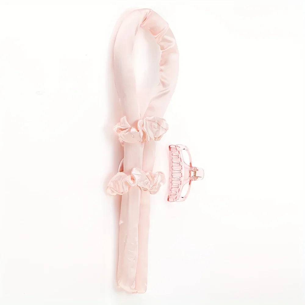 Heatless Curling Rod Headband – Silk Ribbon Hair Rollers Heatless Hair Curler Qme