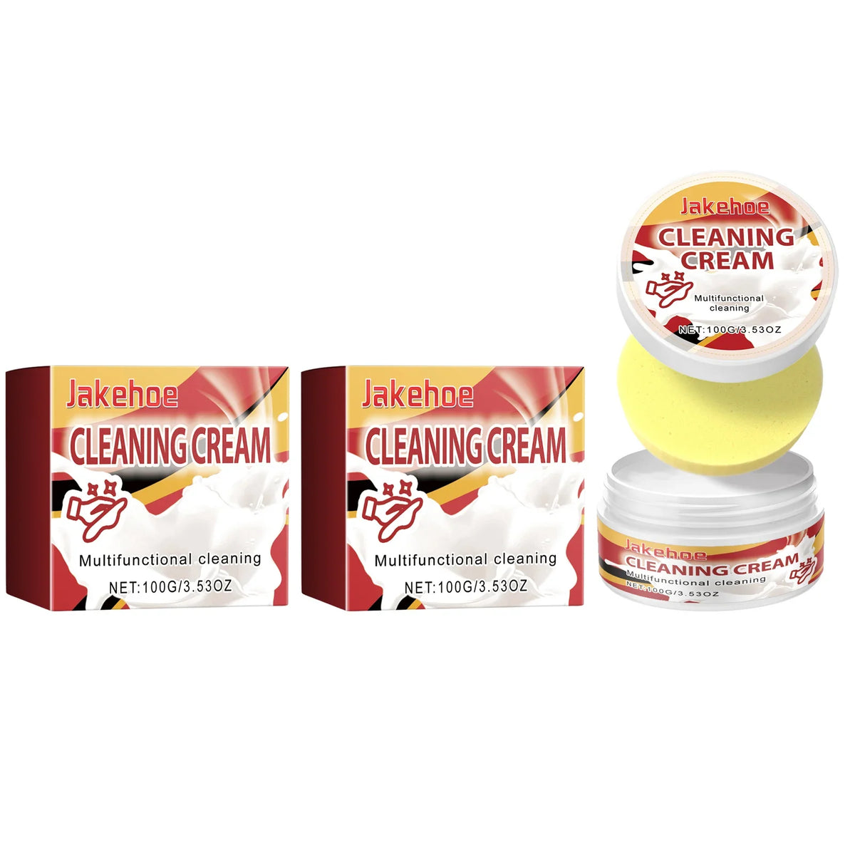 Multi-Functional Decontamination Cream – Removes Oil & Stains Household Cleaning Cream Qme 2 x 100g Boxed