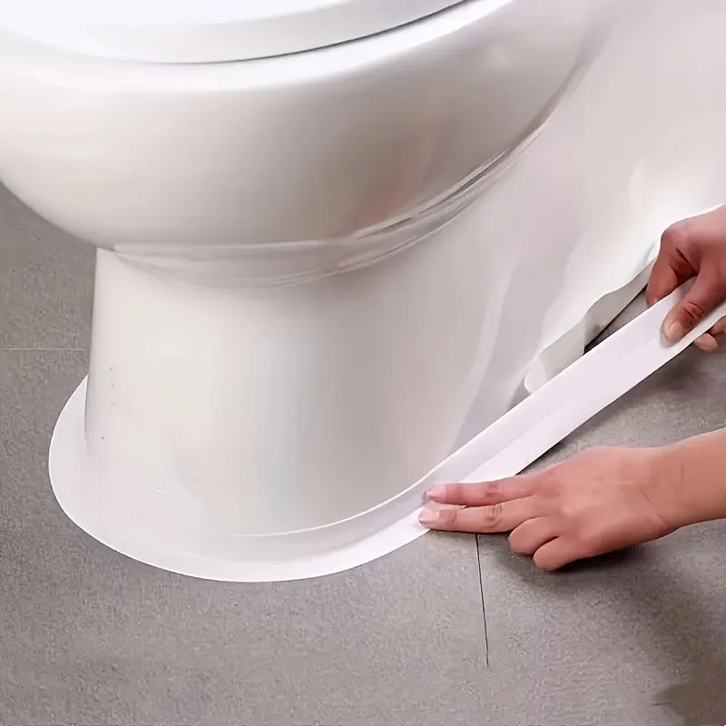 PVC Self-Adhesive Caulk Strip Tape – Bathroom & Kitchen 2 Rolls Caulk Sealing Strip Qme