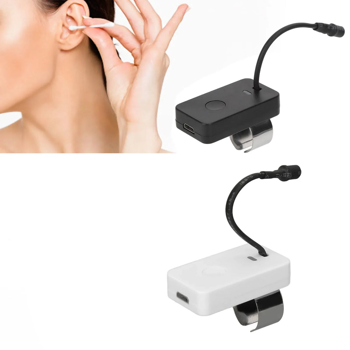 LED Ear Pick Thumb Lamp | USB Rechargeable, 3 Brightness Levels LED Thumb Lamp Qme