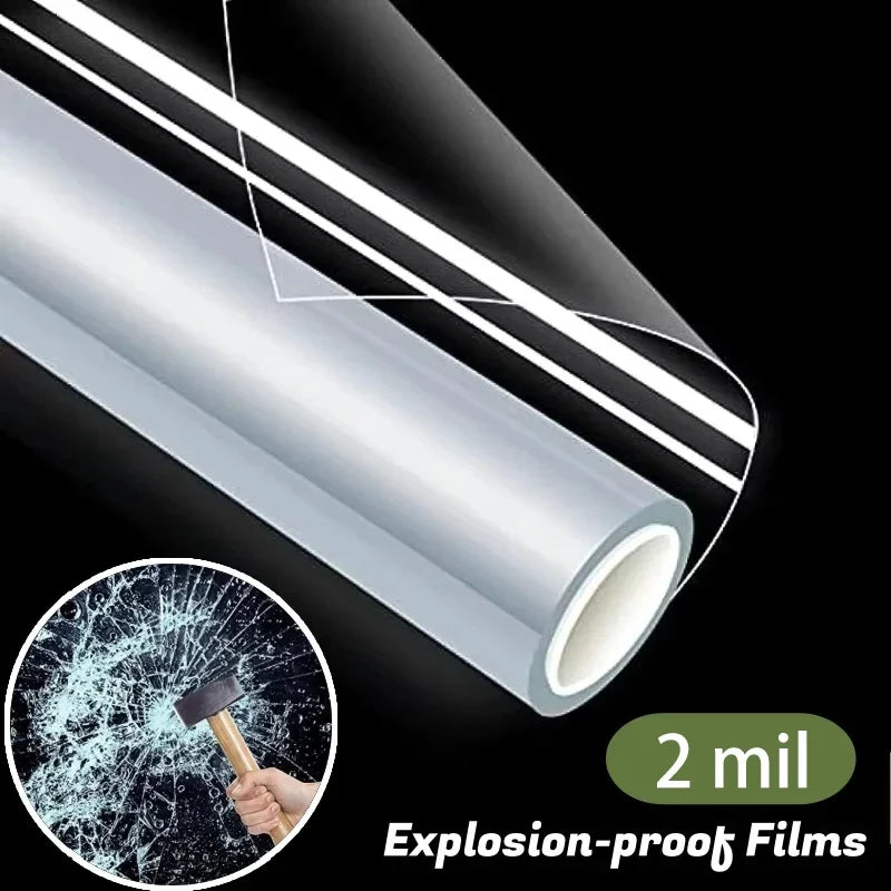 Shatterproof PET Safety Window Film – Home, Office & Car Safety Window Film Qme