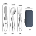 Folding Stainless Steel Cutlery Set – Knife, Fork & Spoon Folding Cutlery Set Qme 3pcs Roya Blue2
