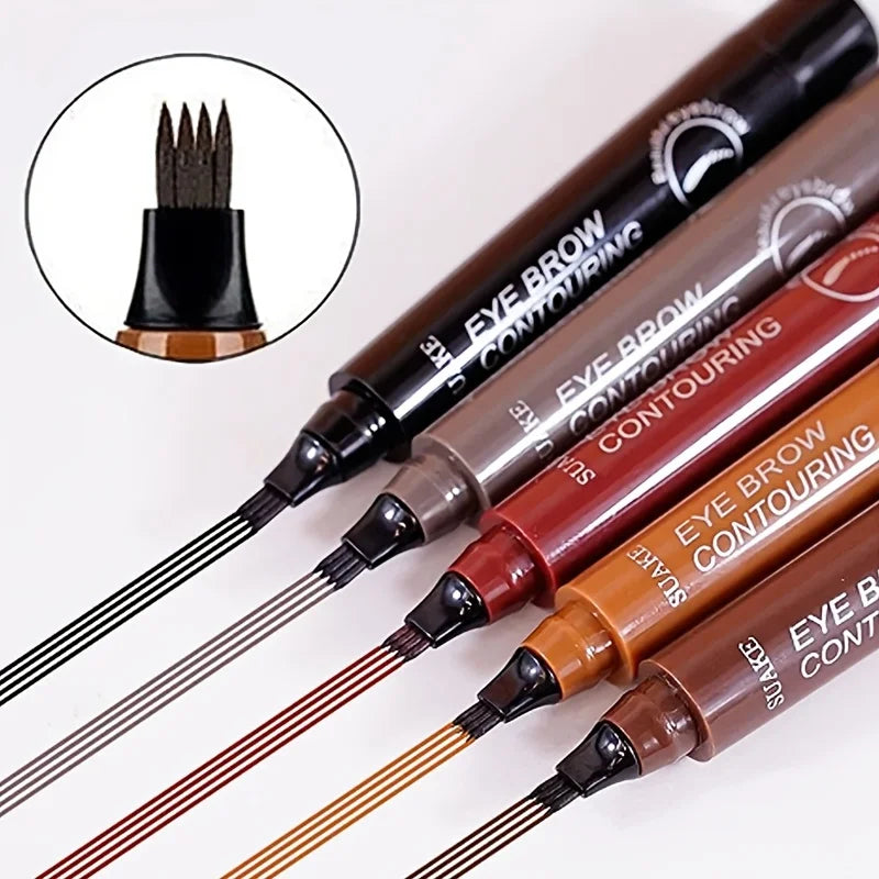 Qme 5-Color Long-Lasting Eyebrow Pencil – Beginner Friendly Eyebrow Pencil Qme