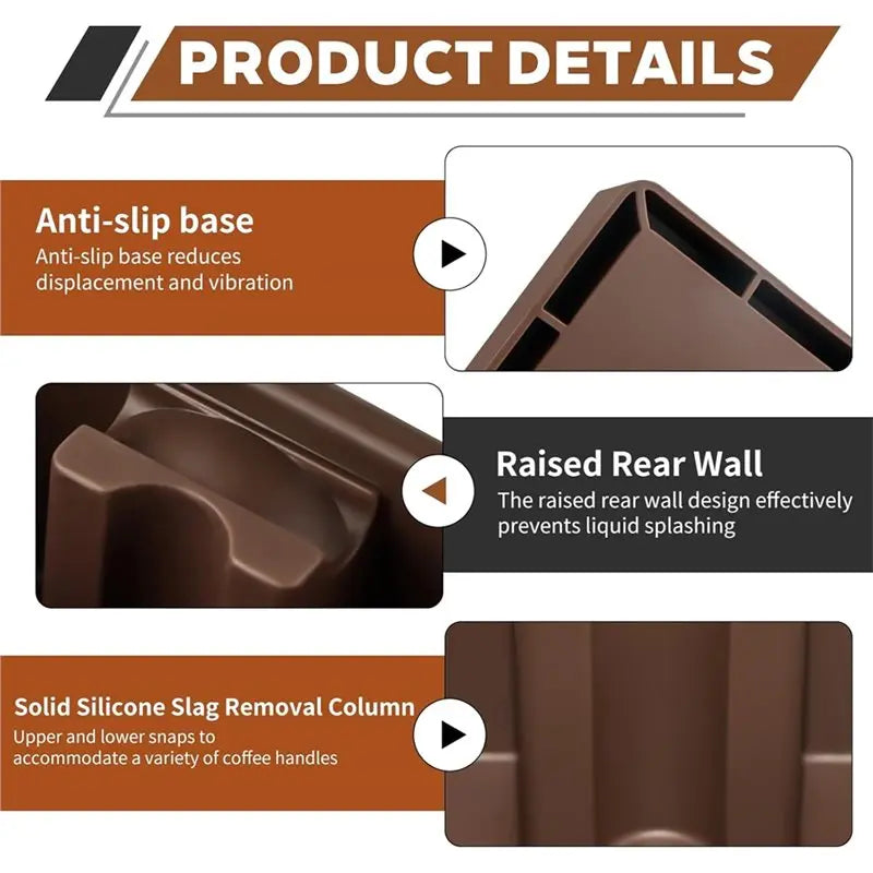 Silicone Espresso Knock Box – Coffee Grounds Container Espresso Knock Box Qst