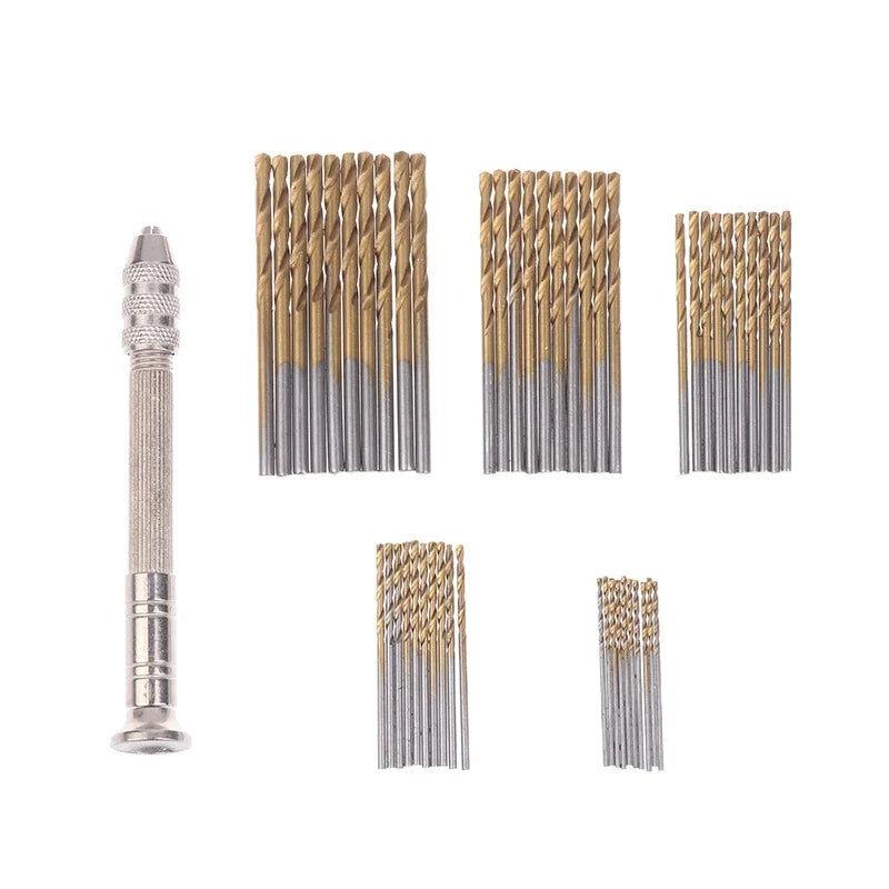 Precision Pin Vise Hand Drill with Twist Bits – Hobby DIY Pin Vise Hand Drill Qme