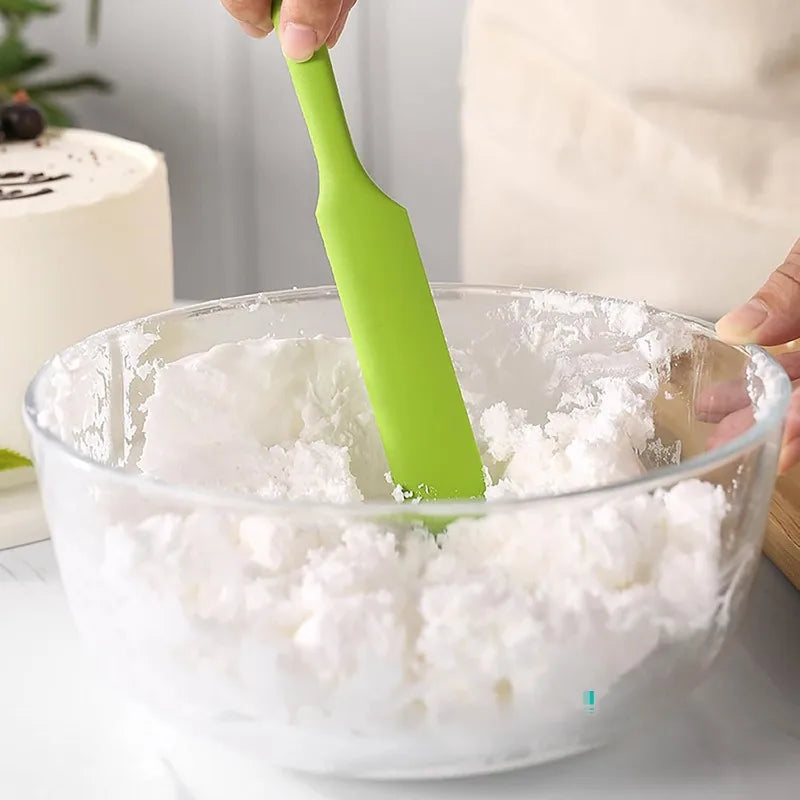 Silicone Long Spatula & Cream Knife – Non-Stick Cake Tool Baking Spatula Qme