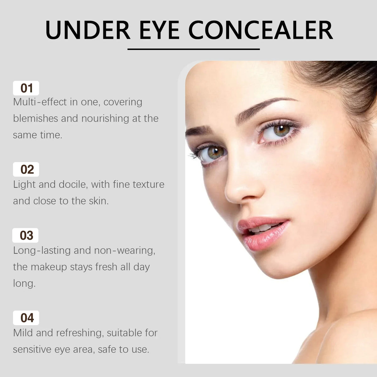 Qme Eye Concealer – Moisturizing, Blemish-Covering Makeup Eye Concealer Qme